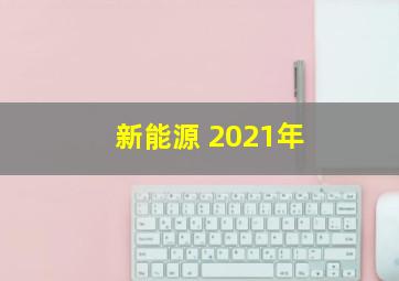 新能源 2021年